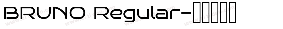 BRUNO Regular字体转换